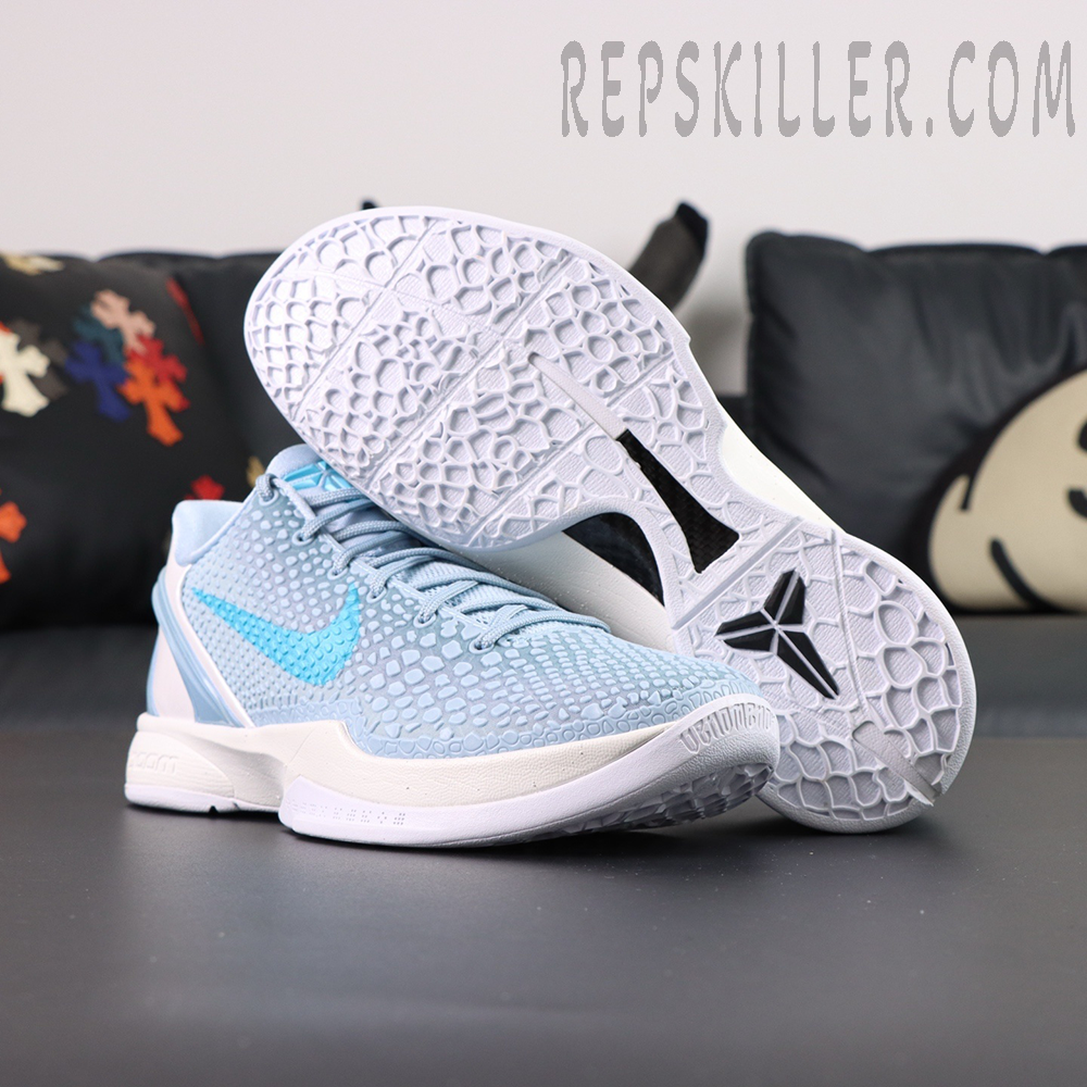 Caitlin Clark X Zoom Kobe 6 Protro Light Armory Blue