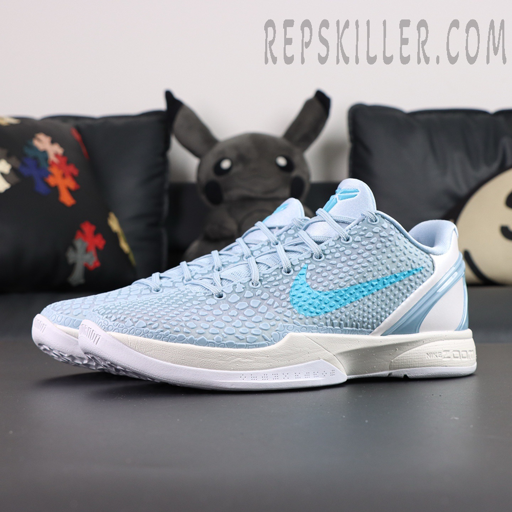 Caitlin Clark X Zoom Kobe 6 Protro Light Armory Blue