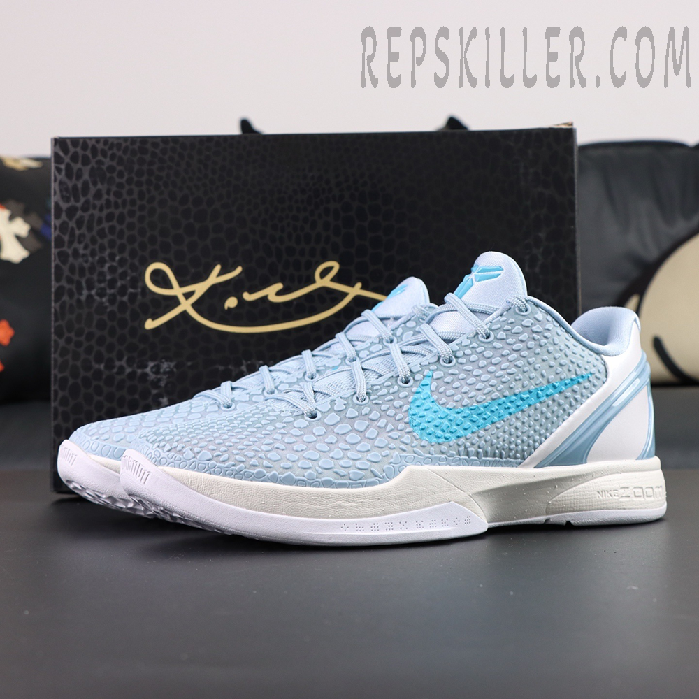 Caitlin Clark X Zoom Kobe 6 Protro Light Armory Blue