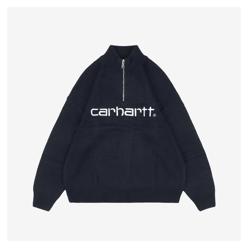 Carhartt-Lettering-Half-Zip-Sweater-Black2.jpeg.webp Carhartt Lettering Half Zip Sweater Black