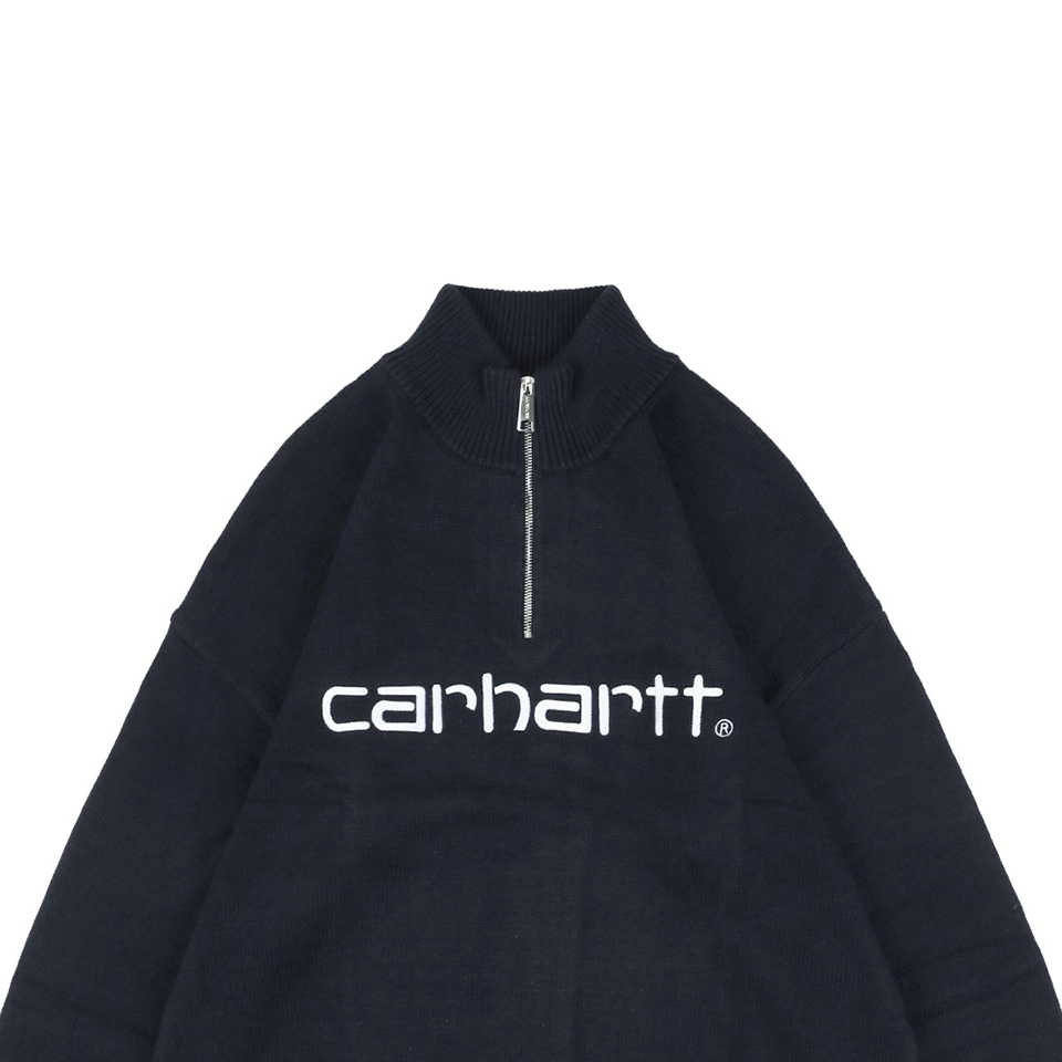 Carhartt-Lettering-Half-Zip-Sweater-Black4.jpeg.webp Carhartt Lettering Half Zip Sweater Black