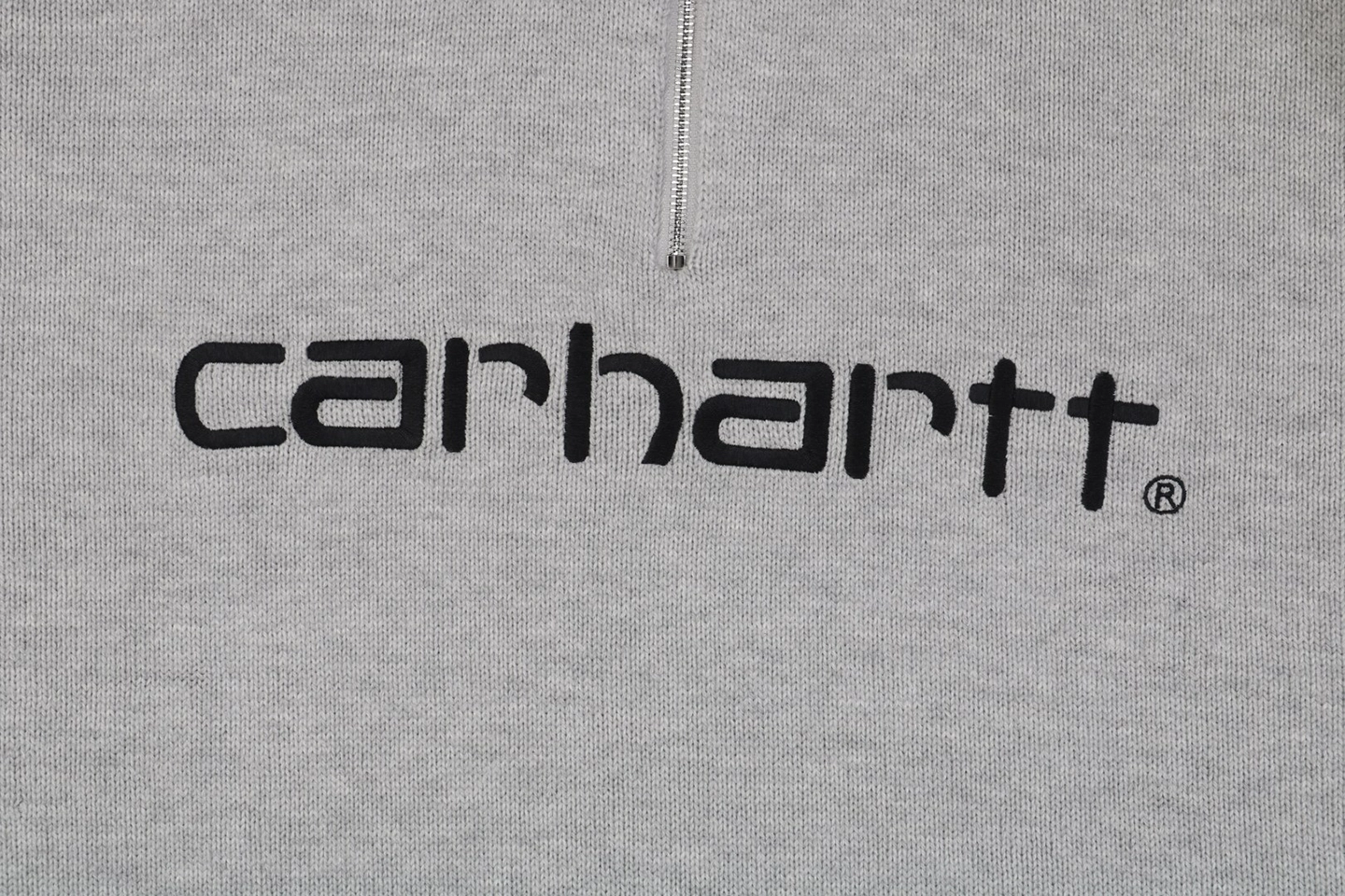 Carhartt-Lettering-Half-Zip-Sweater-Grey2.jpeg.webp Carhartt Lettering Half Zip Sweater Grey