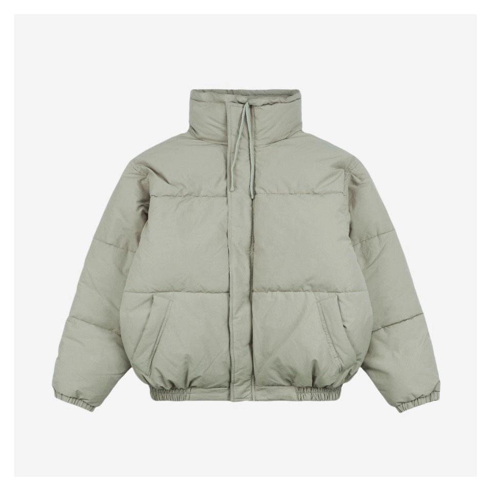 Essentials-Double-Stitch-Stand-Collar-Puffer-Jacket-Green4.jpeg.webp Essentials Double Stitch Stand Collar Puffer Jacket Green