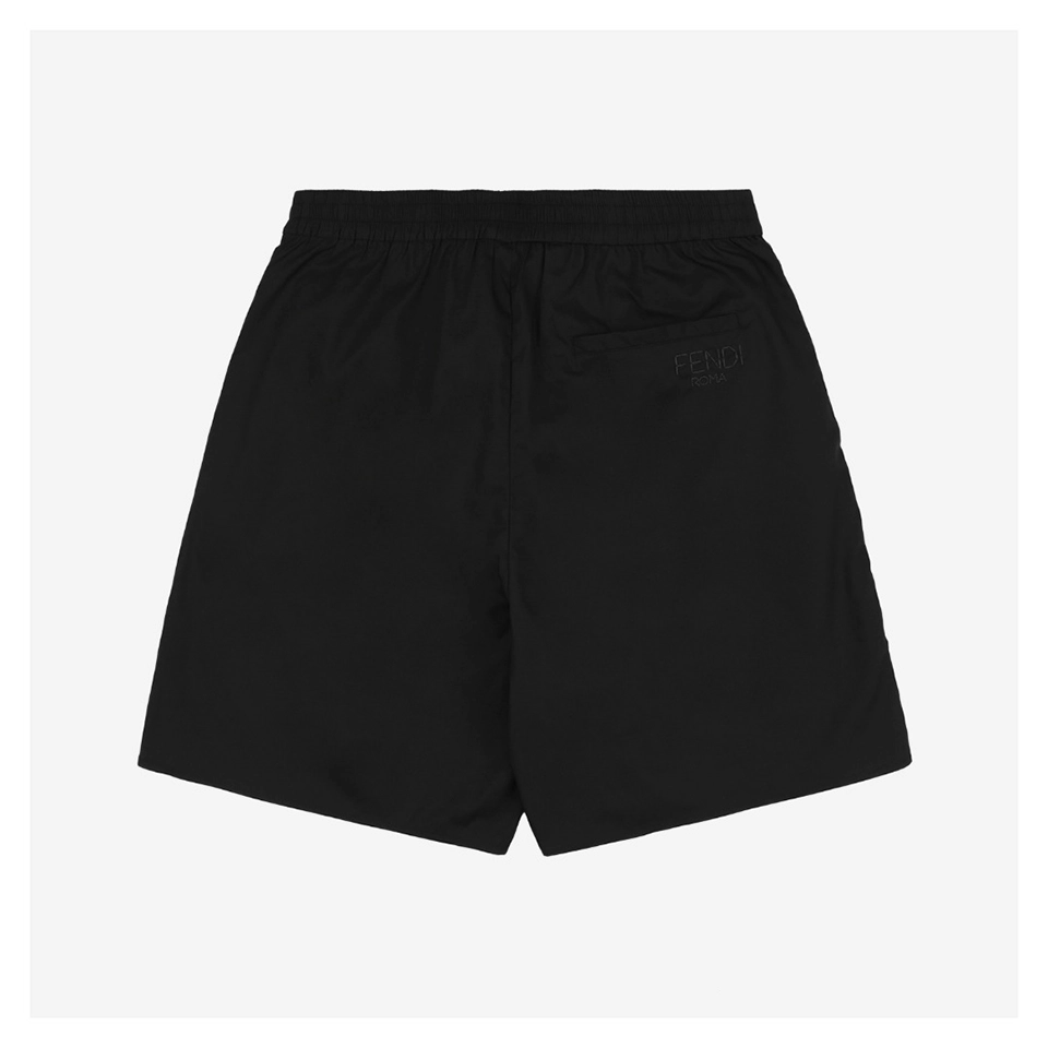 F Solid Color Bermuda Shorts