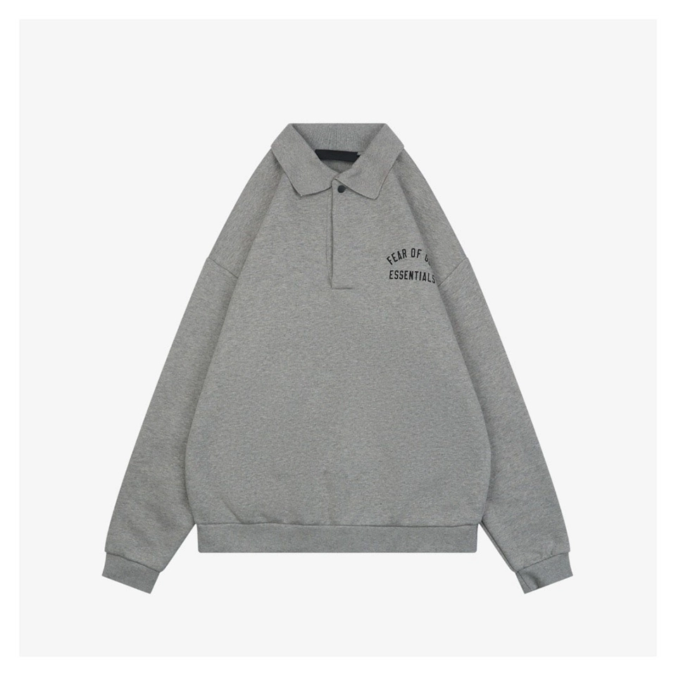 Fear Of God Essentials Arc Logo Polo Sweatshirt