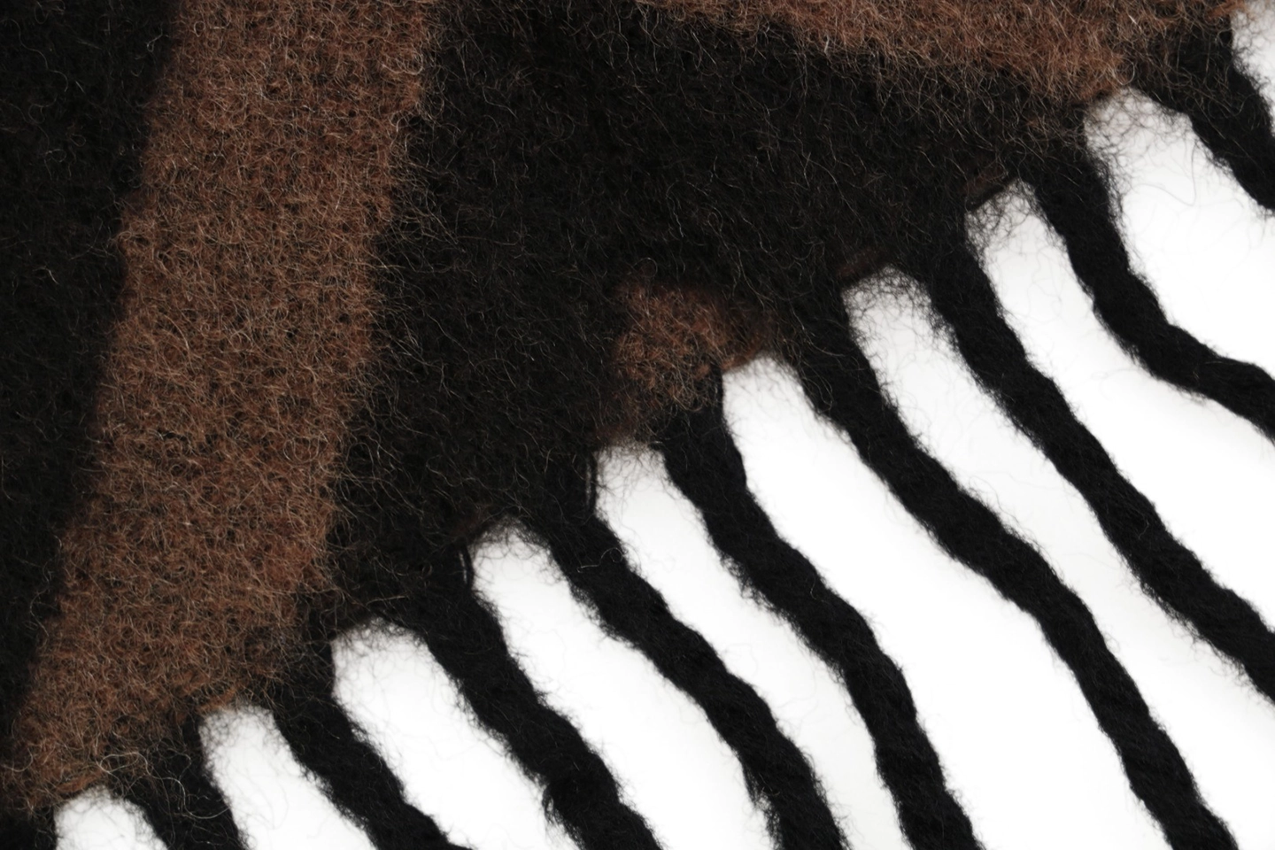 Fd Ff Monogram Reversible Wool Shawl