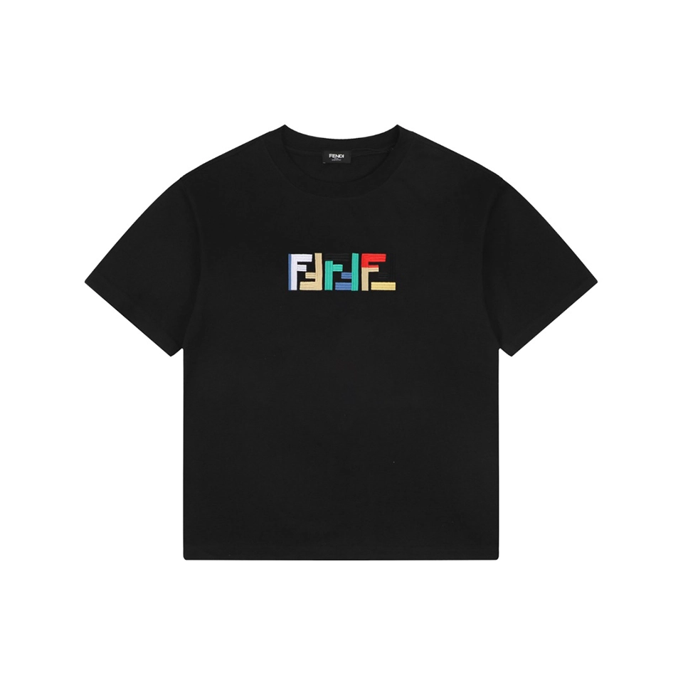 Fendi-Multicolor-FF-Embroidery-Cotton-T-Shirt15.jpeg.webp Fd Multicolor Ff Embroidery Cotton T Shirt