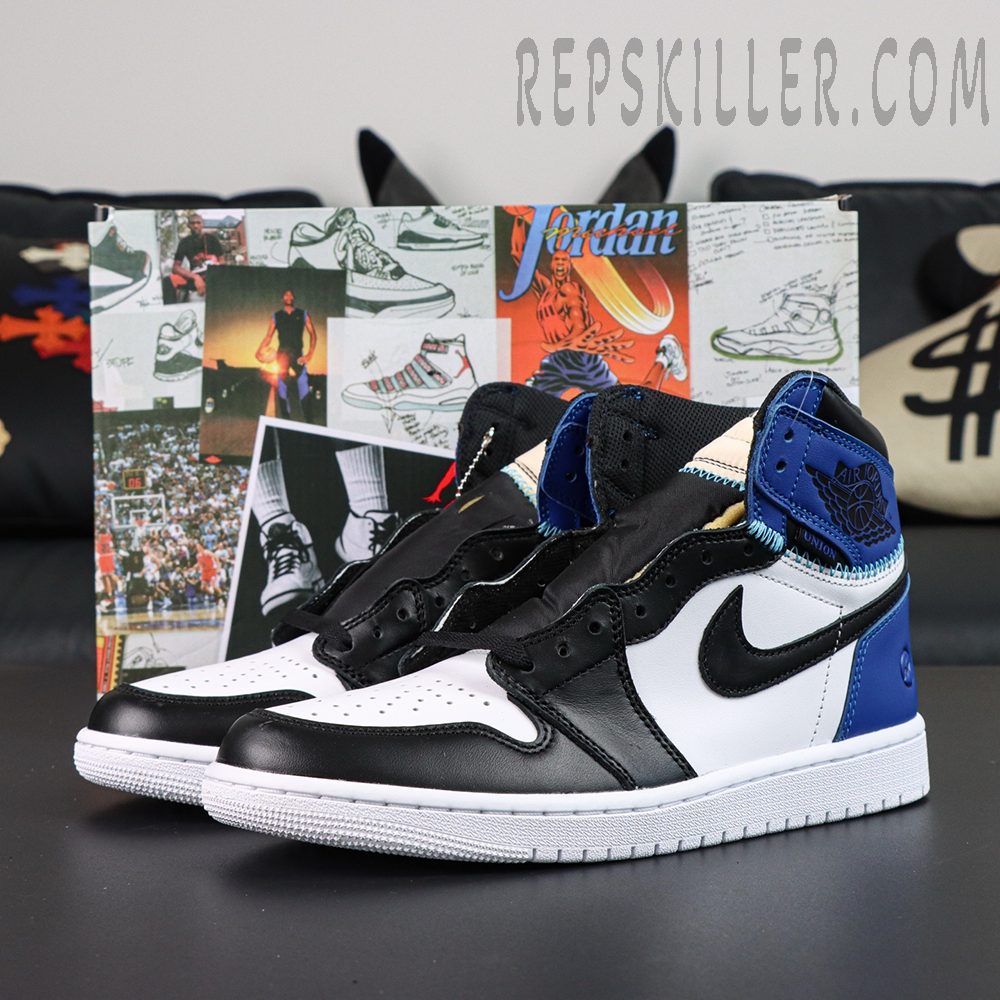 Fragment Design X Union La X Air Jordan 1 Retro High Og Sport Royal