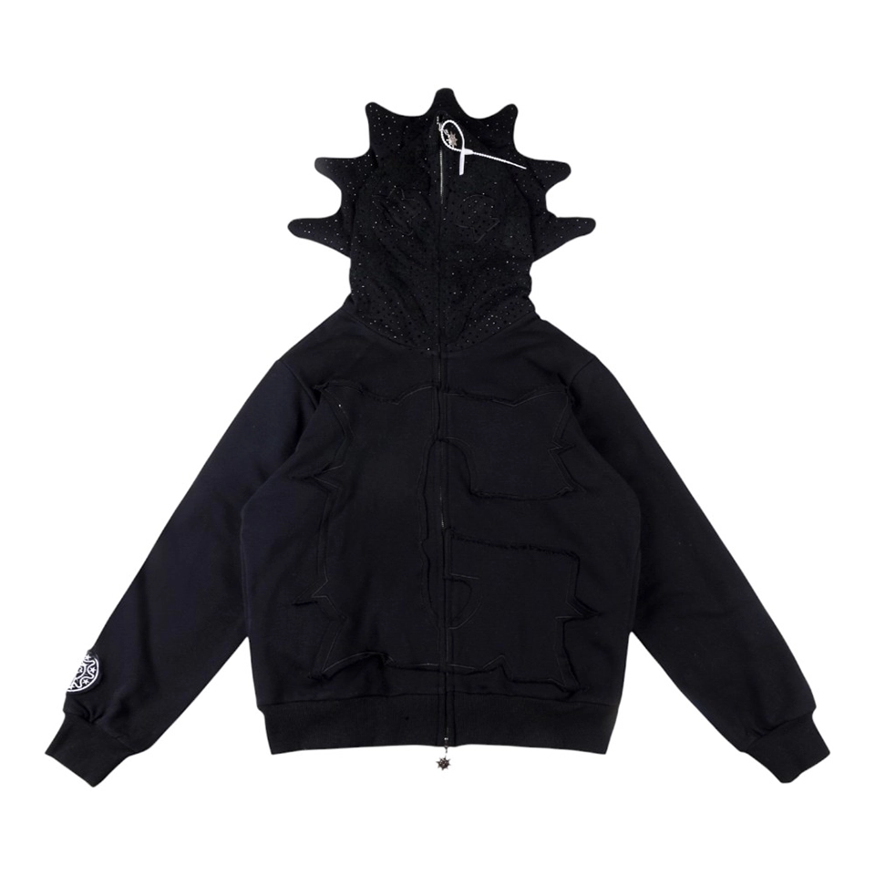Glo-Gang-Black-Rhinestone-Spiked-Full-Zip-Hoodie8.webp Glo Gang Black Rhinestone Spiked Full Zip Hoodie