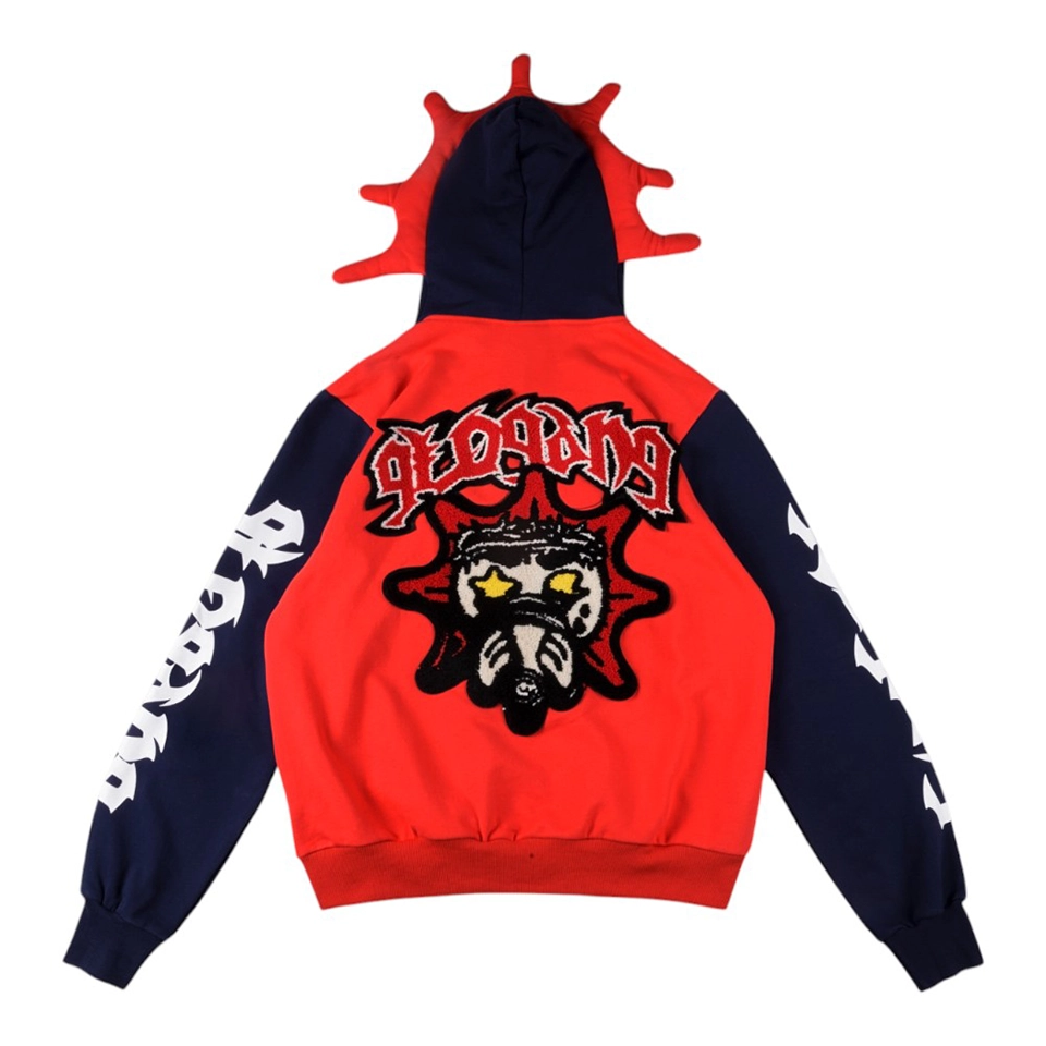 Glo Gang Colorblock Masked Full Zip Hoodie