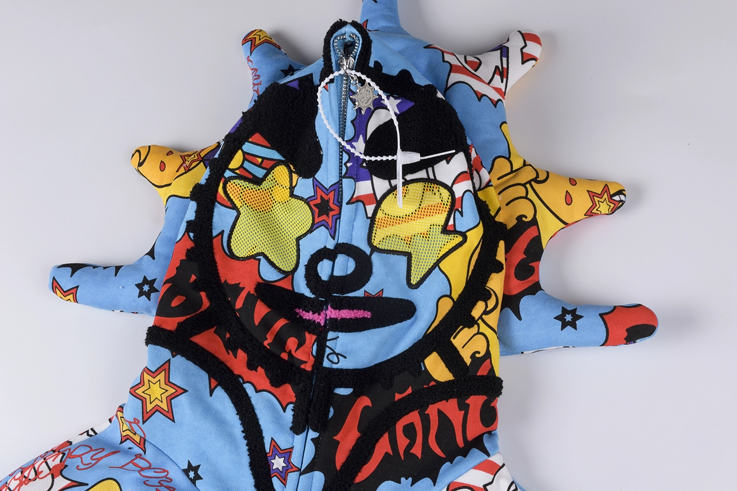 Glo Gang Comic Fireworks Blue Hoodie