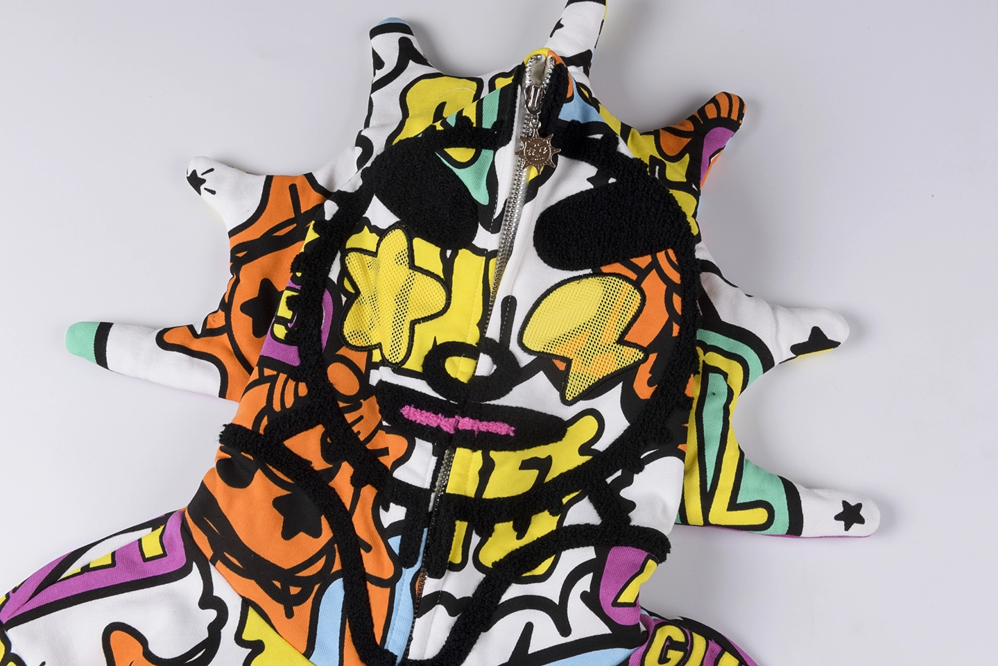 Glo Gang Full Zip Graffiti Masked Hoodie
