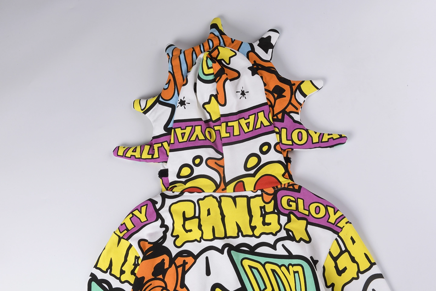 Glo Gang Full Zip Graffiti Masked Hoodie