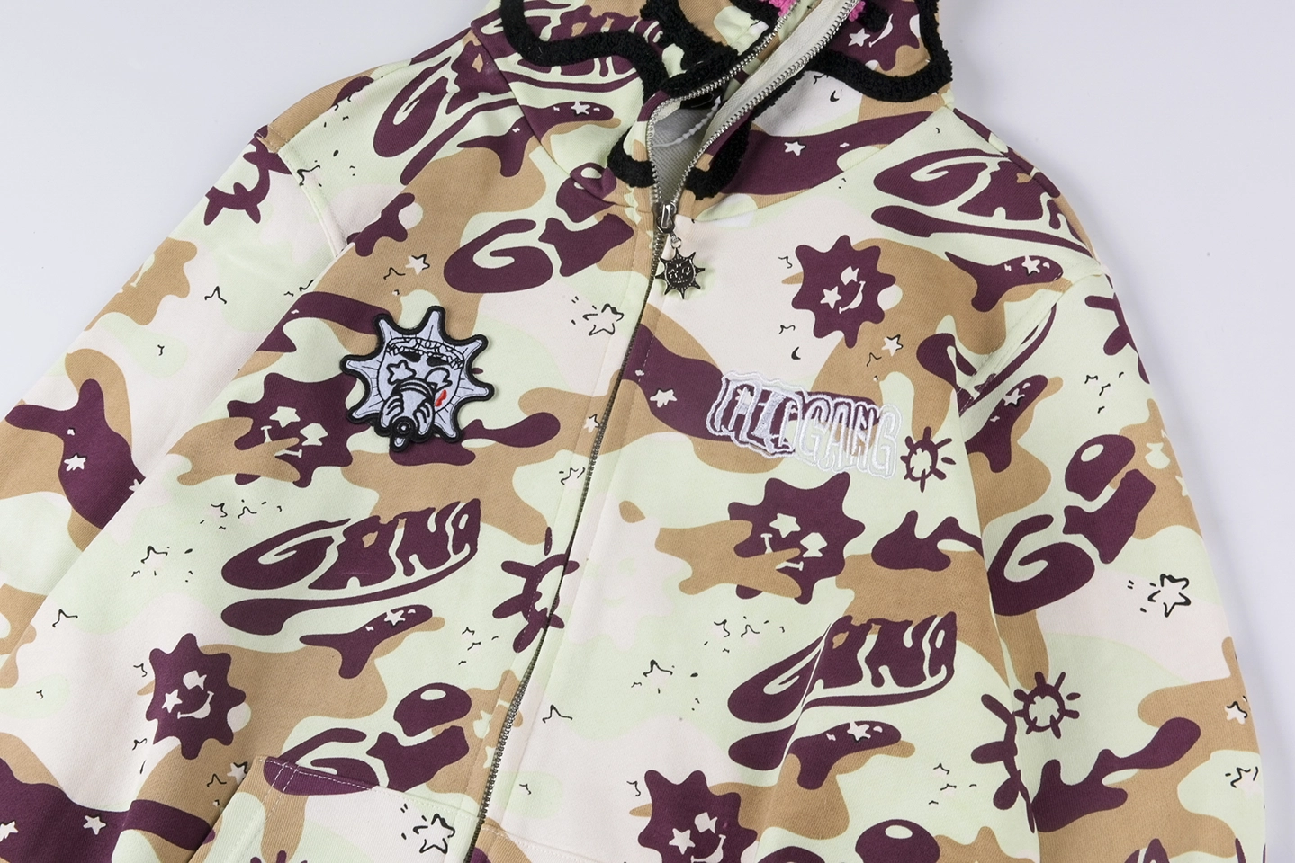 Glo Gang Glory Camouflage Hoodie