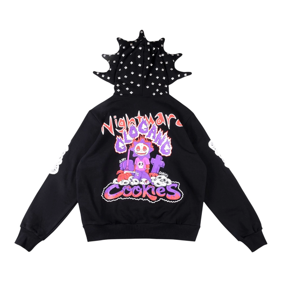 Glo-Gang-Nightmare-Cookies-Spiked-Hood-Full-Zip-Hoodie13.webp Glo Gang Nightmare Cookies Spiked Hood Full Zip Hoodie