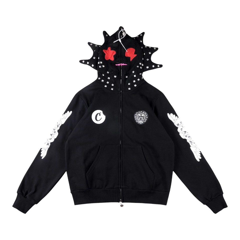 Glo-Gang-Nightmare-Cookies-Spiked-Hood-Full-Zip-Hoodie5.webp Glo Gang Nightmare Cookies Spiked Hood Full Zip Hoodie