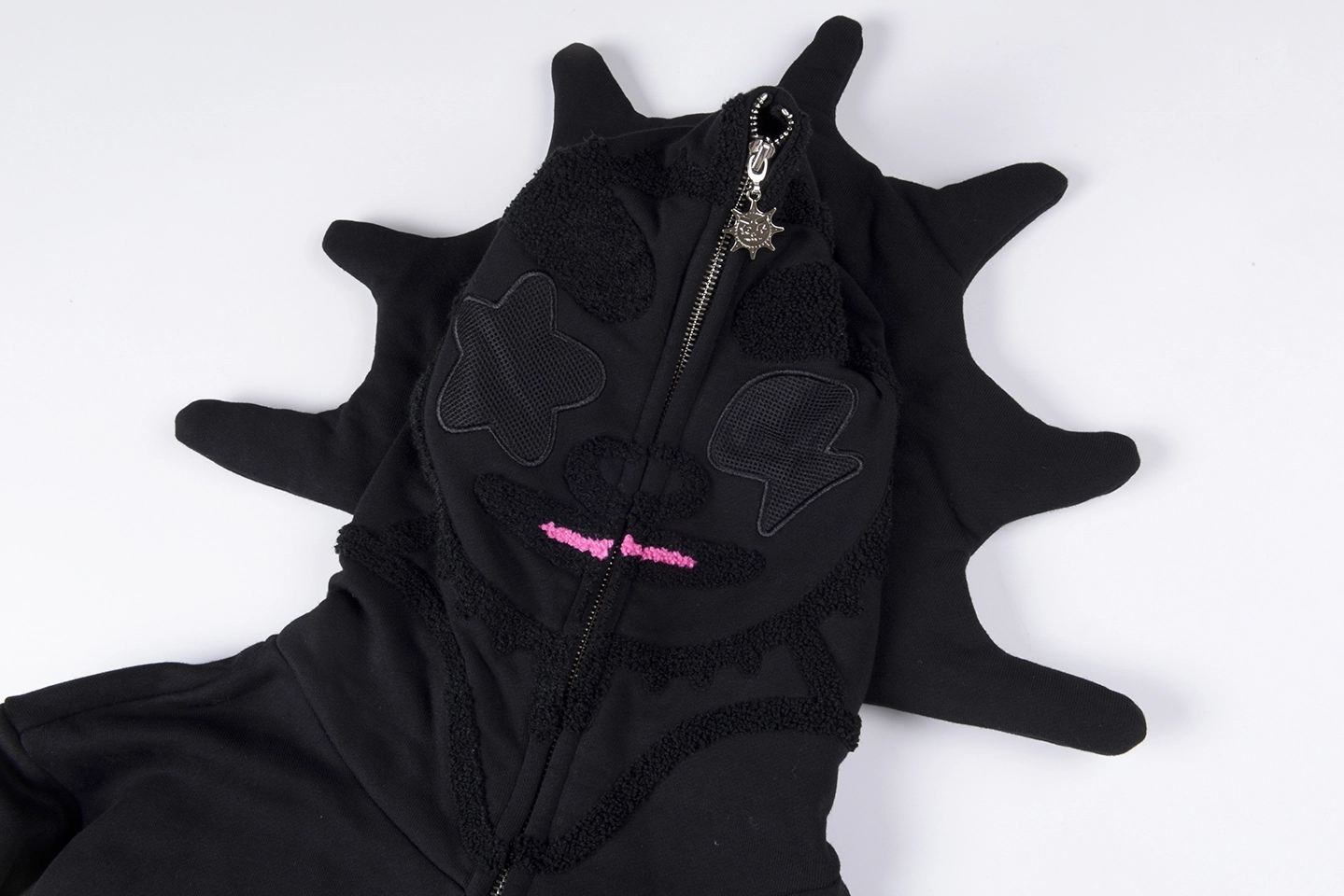 Glo Gang Skull Graphic Zip Up Hoodie