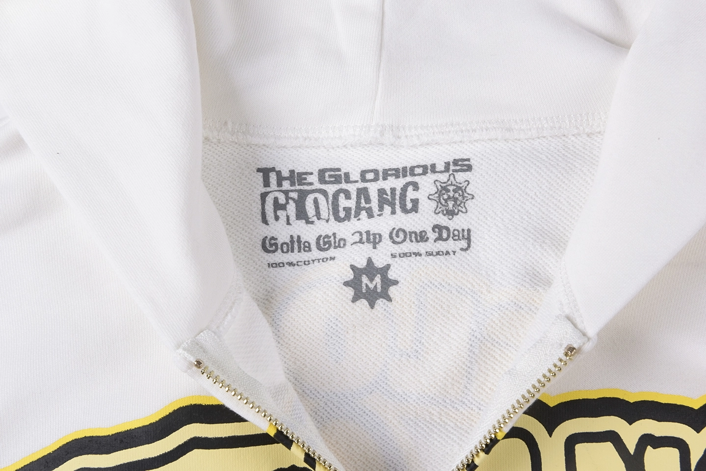 Glo Gang White Child Of The Sun Full Zip Hoodie
