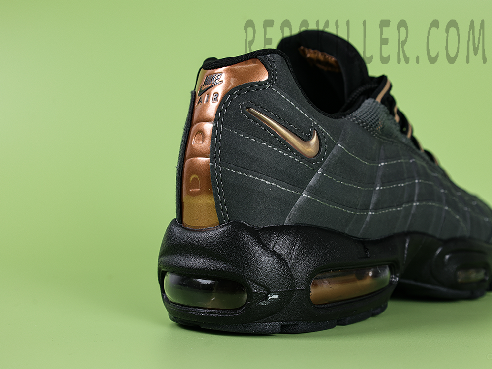 Central Cee X Nike Air Max 95 Black And Gold – Image 4 Heel