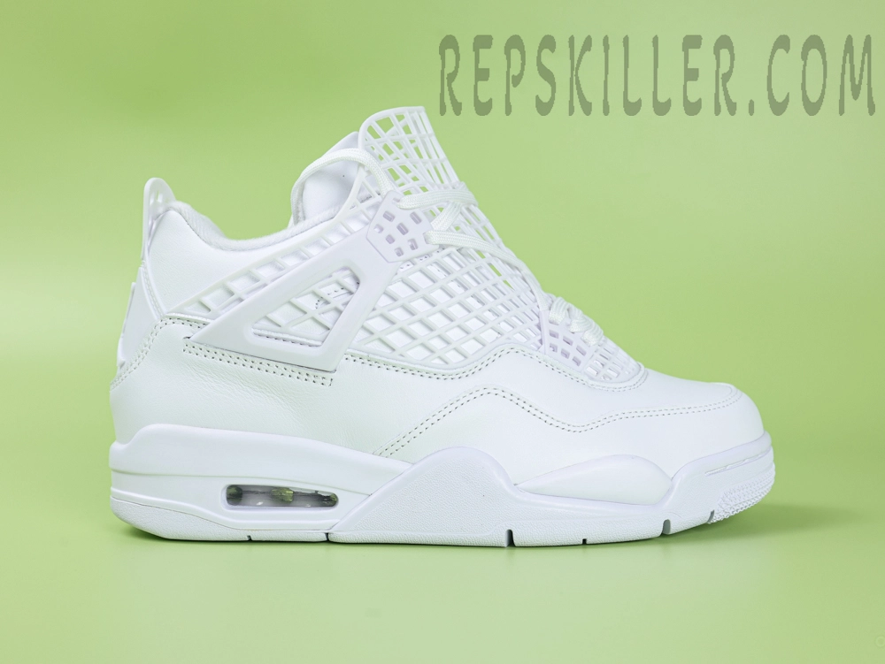 Wmns Air Jordan 4 Net Triple White