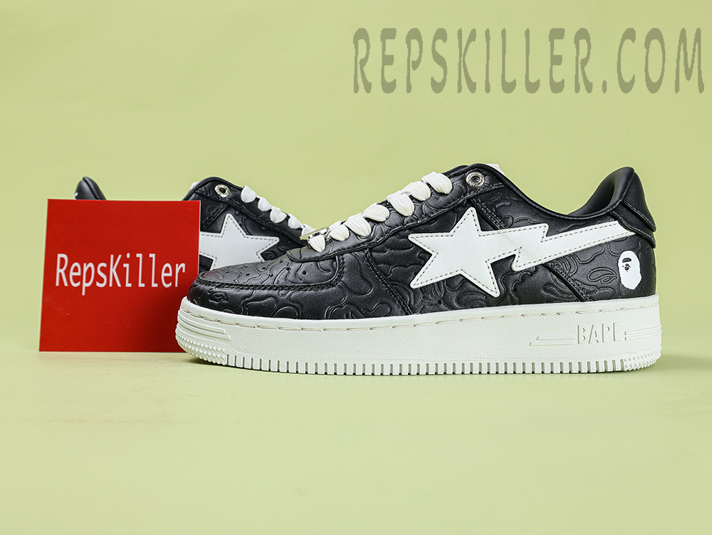 A Bathing Ape Bapesta M1 Black Low Sneakers