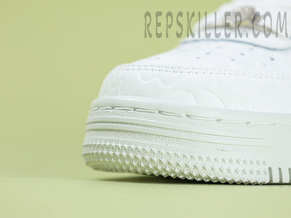 A Bathing Ape Bapesta Line Camo White Low Sneakers