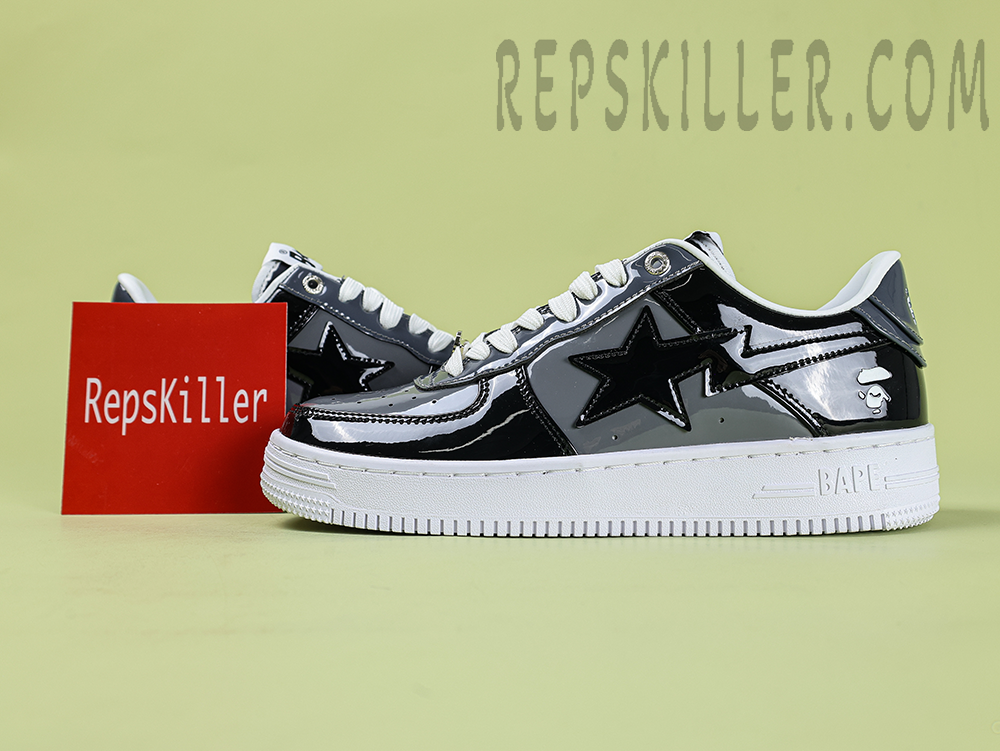 A Bathing Ape Bapesta Icon M2 Black Low Sneakers