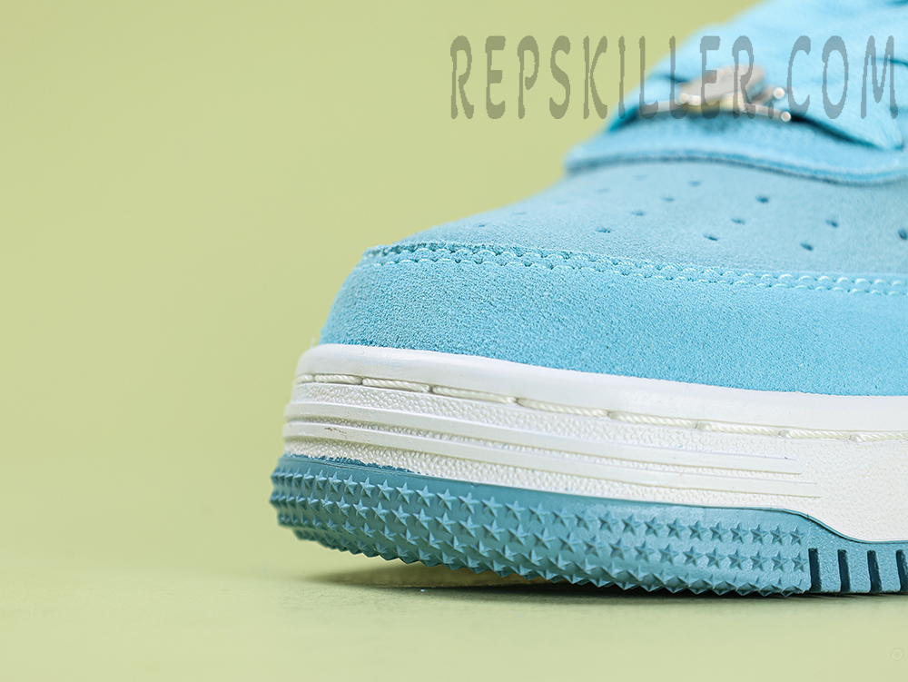 A Bathing Ape Bapesta Suede Blue Low Sneakers