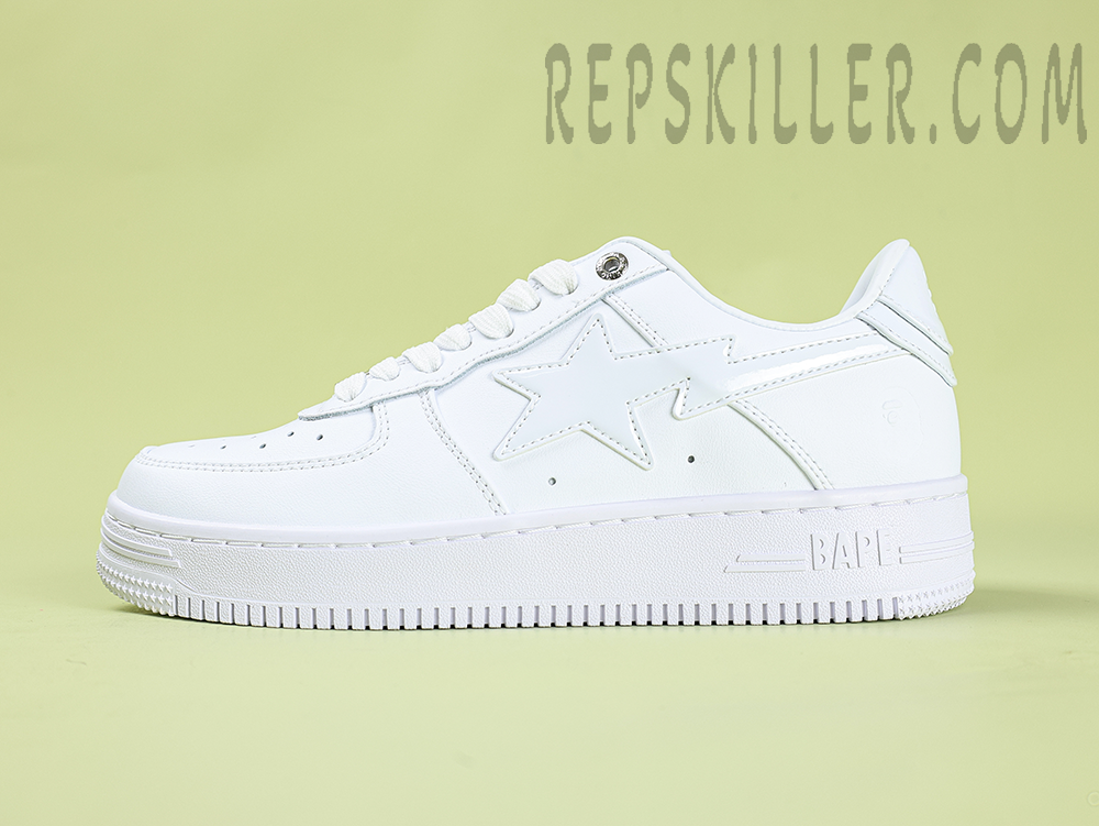 A Bathing Ape Bapesta Unisex White Low Sneakers