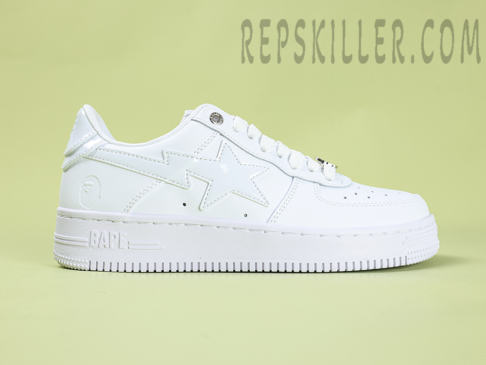 A Bathing Ape Bapesta Unisex White Low Sneakers