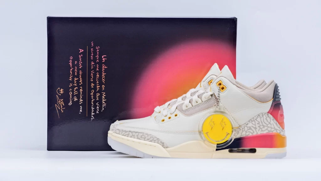 J. Balvin x Air Jordan 3 Retro 'Medell&iacute;n Sunset' Reps