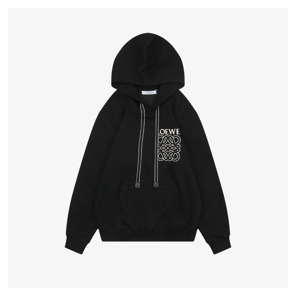L Anagram Silicone Towel Embroidered Hoodie