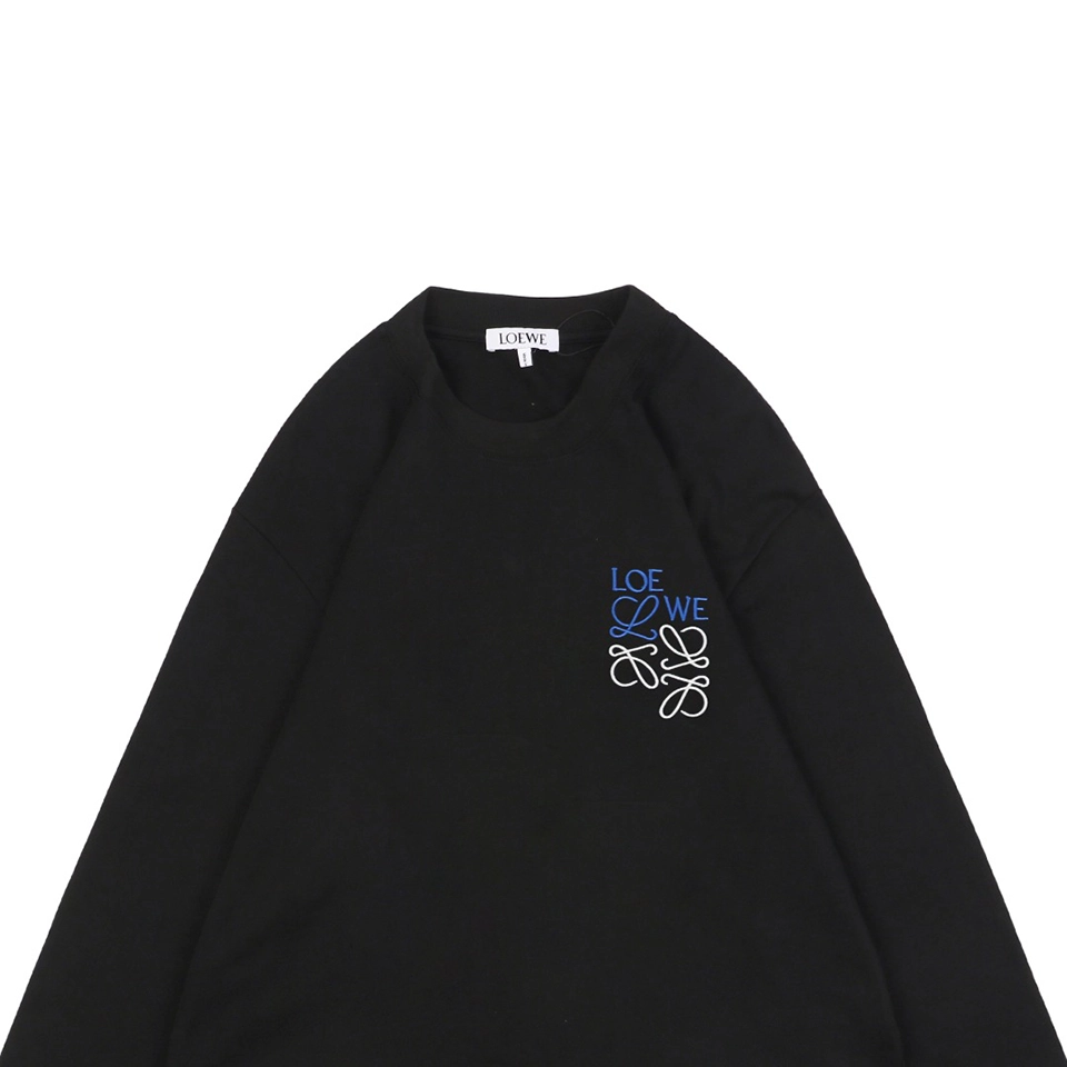 L Color Contrast Dislocated Logo Embroidered Shirt