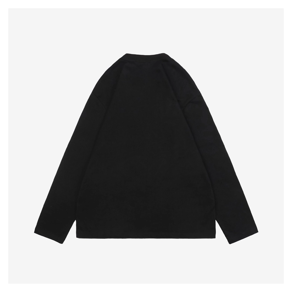 L Color Contrast Dislocated Logo Embroidered Shirt