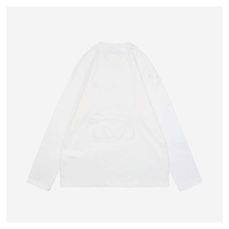 L Color Contrast Dislocated Logo Embroidered Shirt