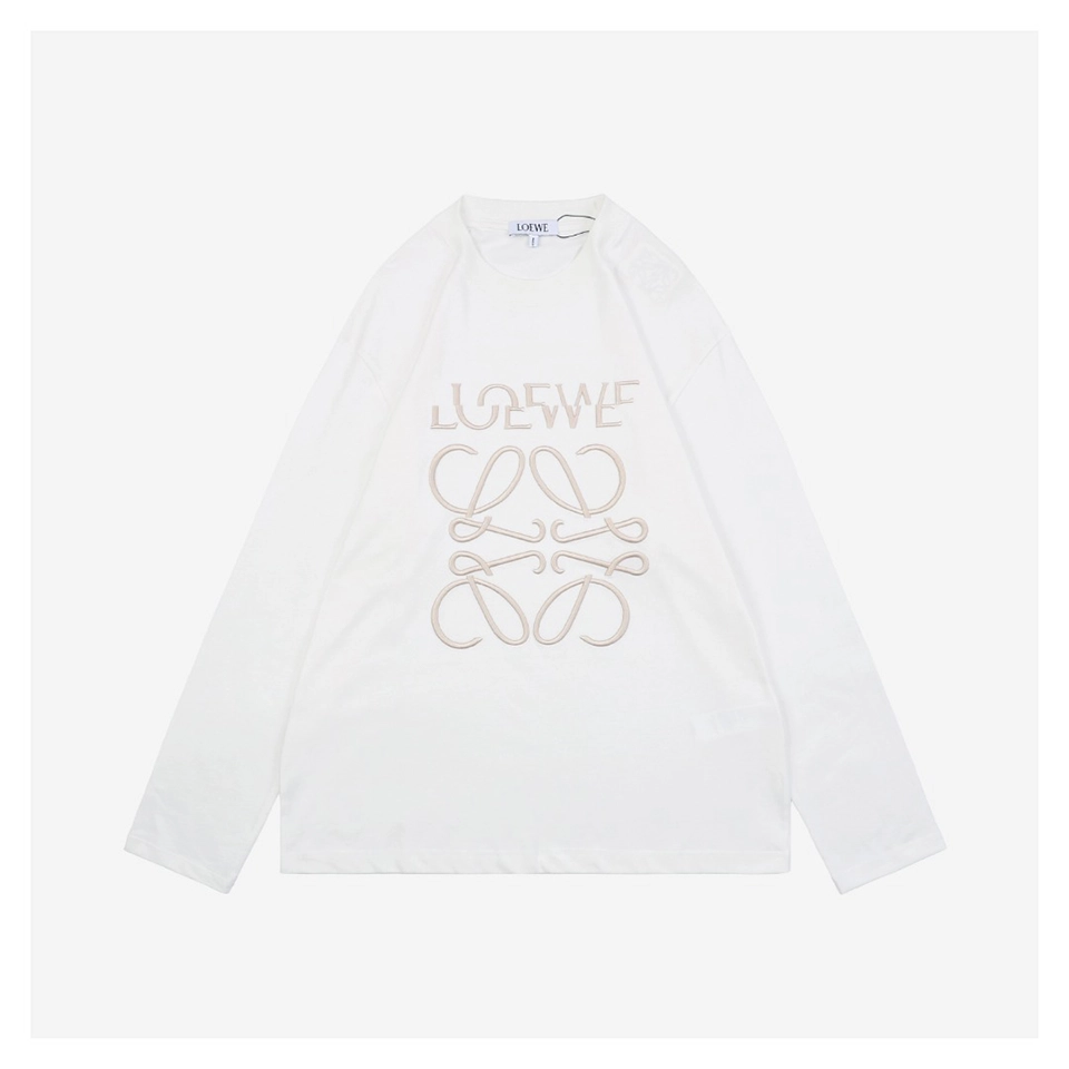 L Dislocated Logo Embroidered Shirt