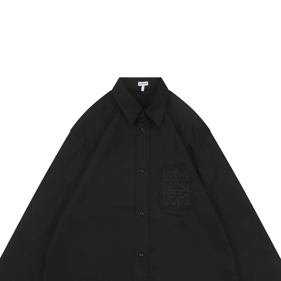 L Embroidered Anagram Logo Pocket Shirt