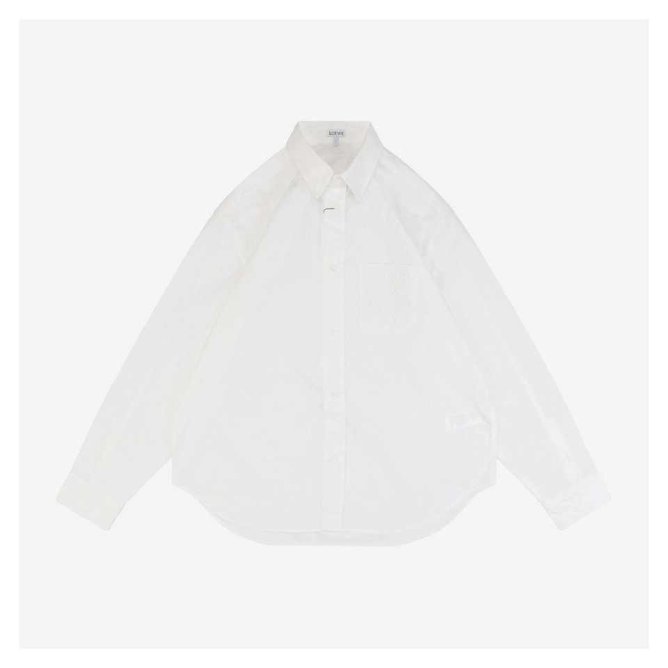 L Embroidered Anagram Logo Pocket Shirt