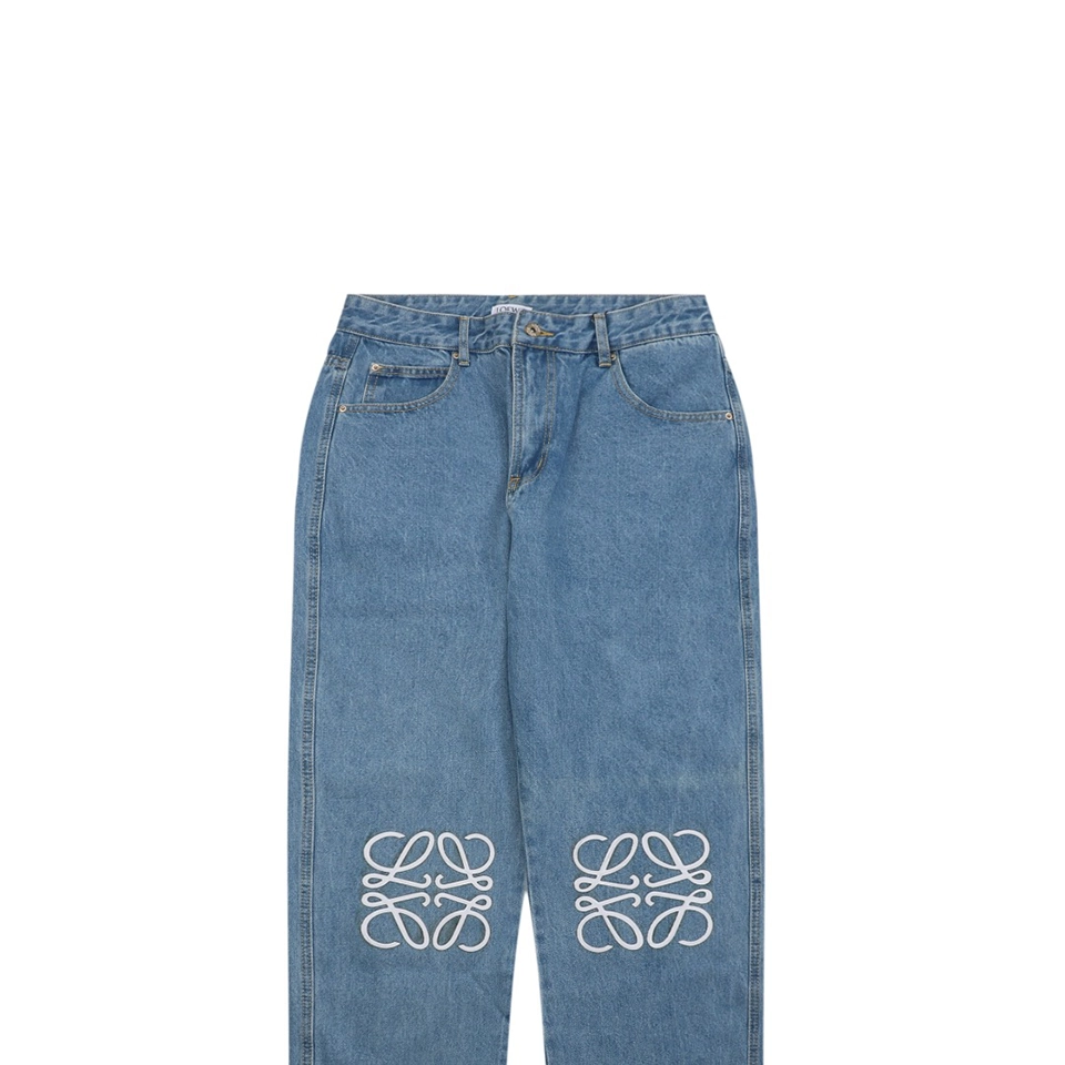 L Knee Logo Denim Pants