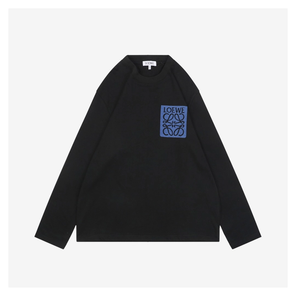 L Logo Embroidered Faux Pocket Shirt