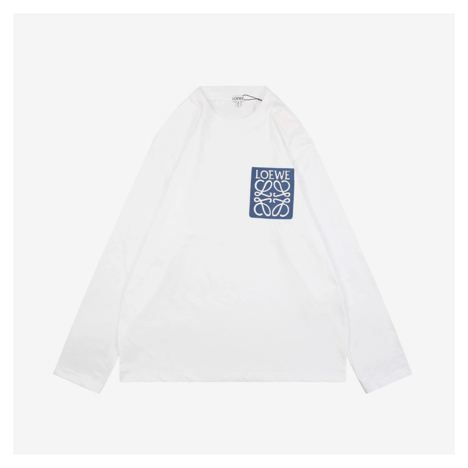 L Logo Embroidered Faux Pocket Shirt