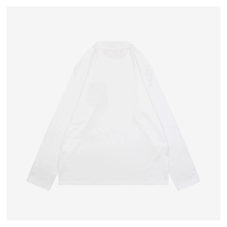 L Logo Embroidered Faux Pocket Shirt