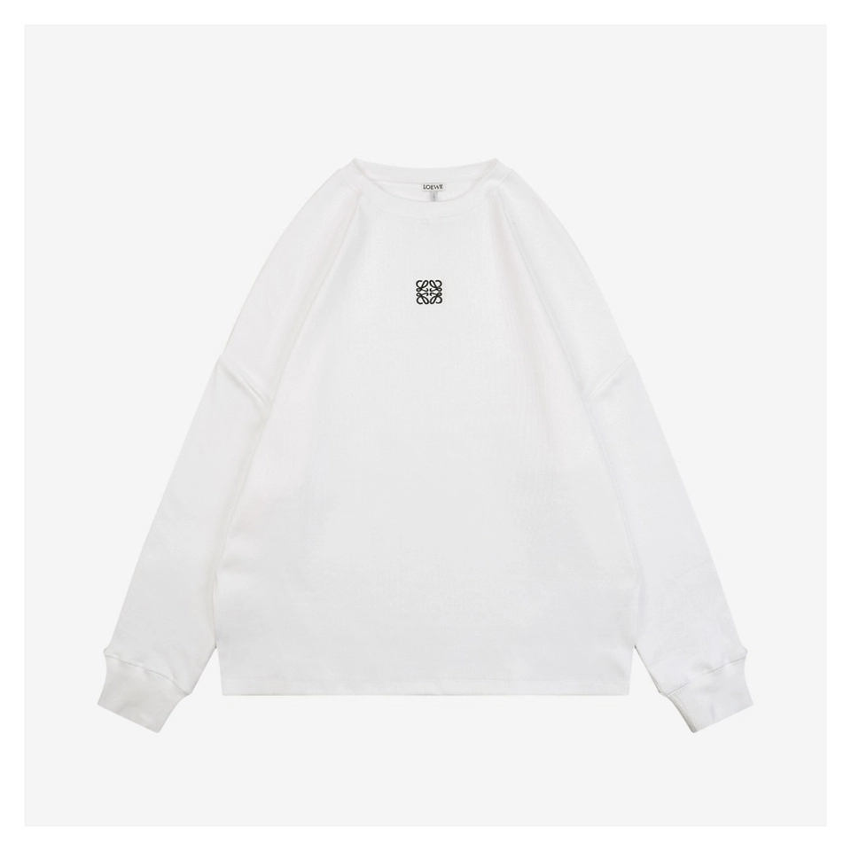 L Small Anagram Embroidery Crewneck Sweatshirt