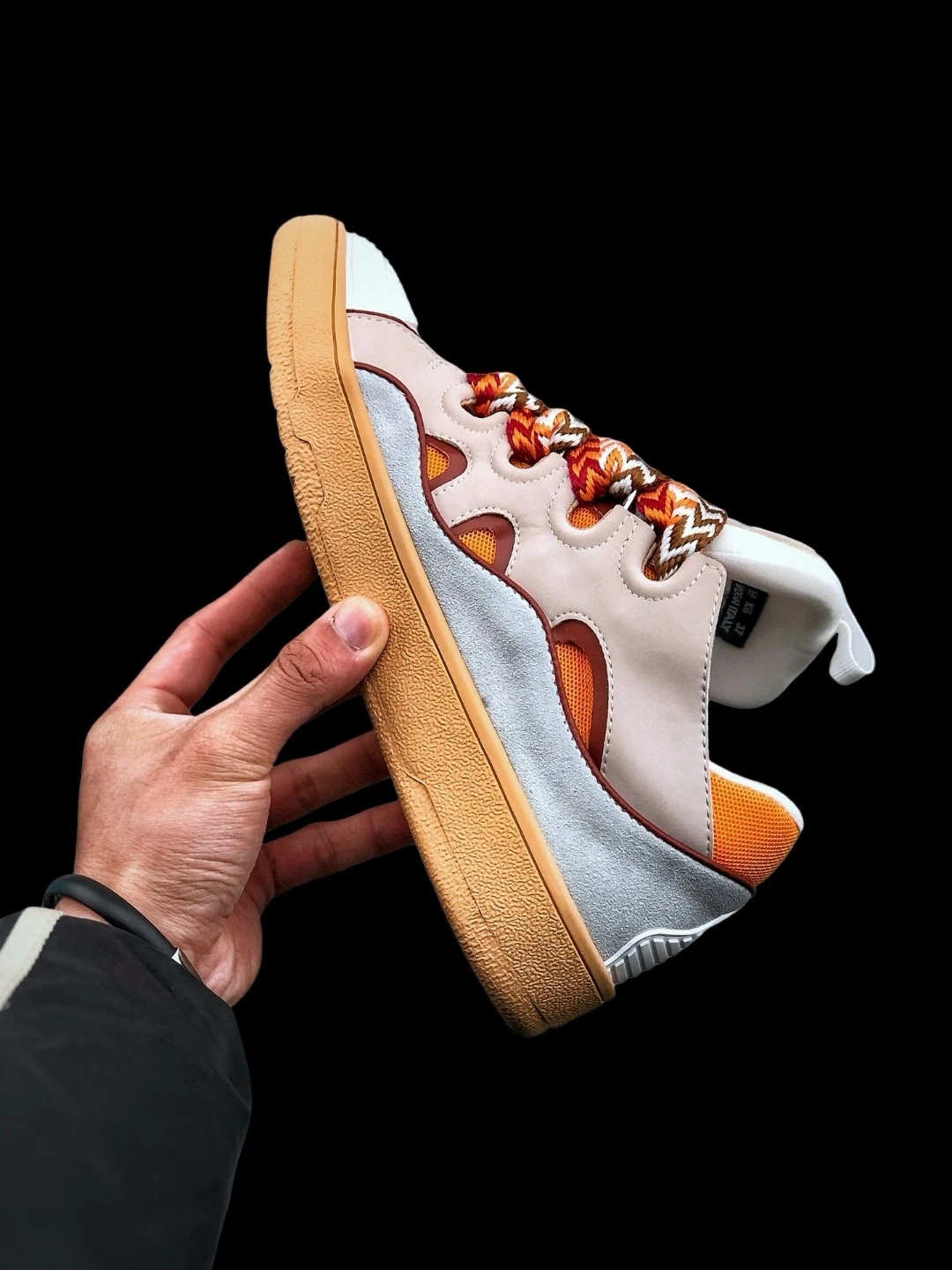 Lanvin Curb Sneakers Pale Pink Mango Replica