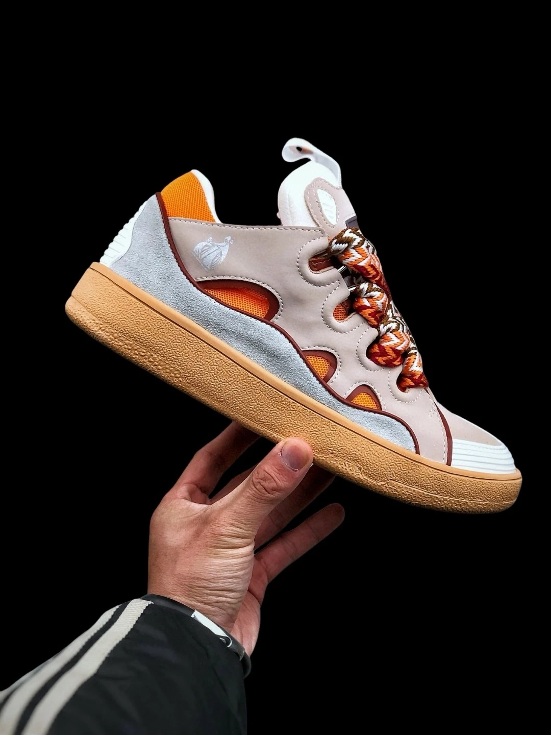 Lanvin Curb Sneakers Pale Pink Mango Replica