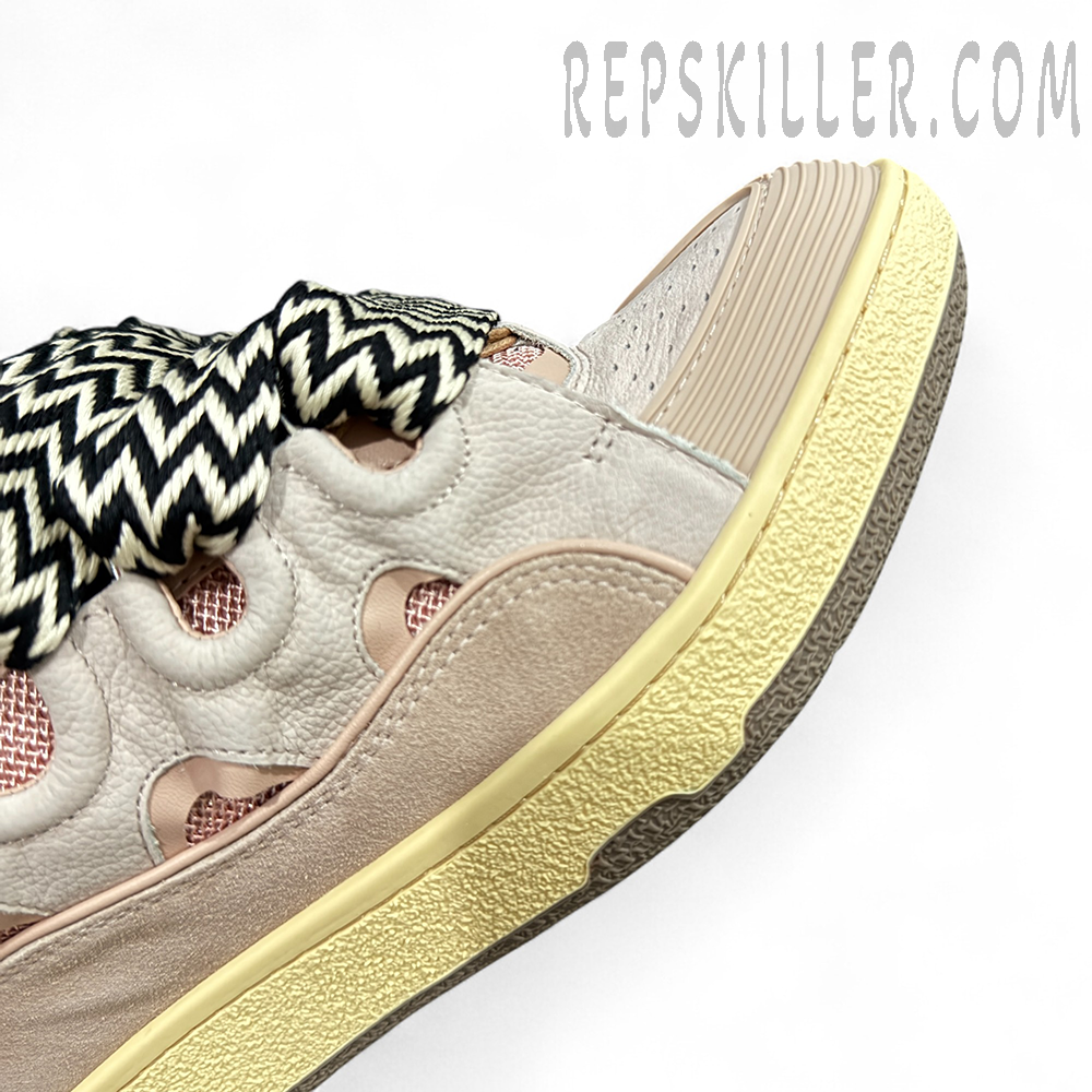 Lanvin Curb Sneakers Beige Pink