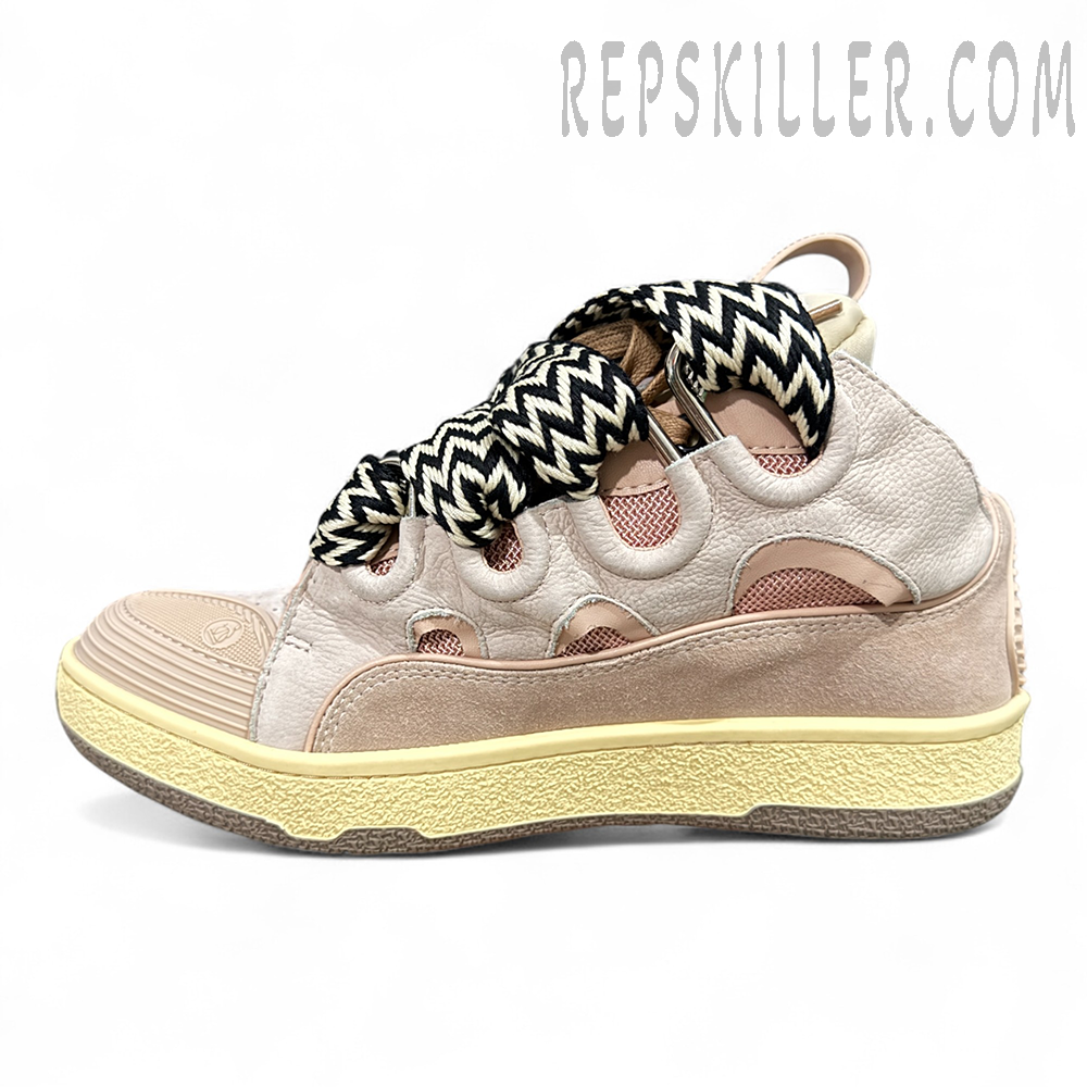 Lanvin Curb Sneakers Beige Pink