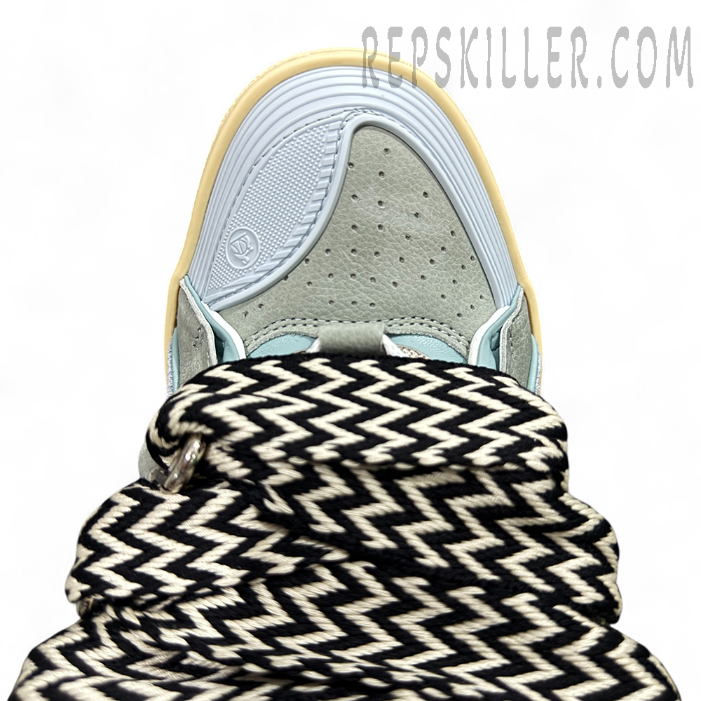 Lanvin Curb Sneakers White Green