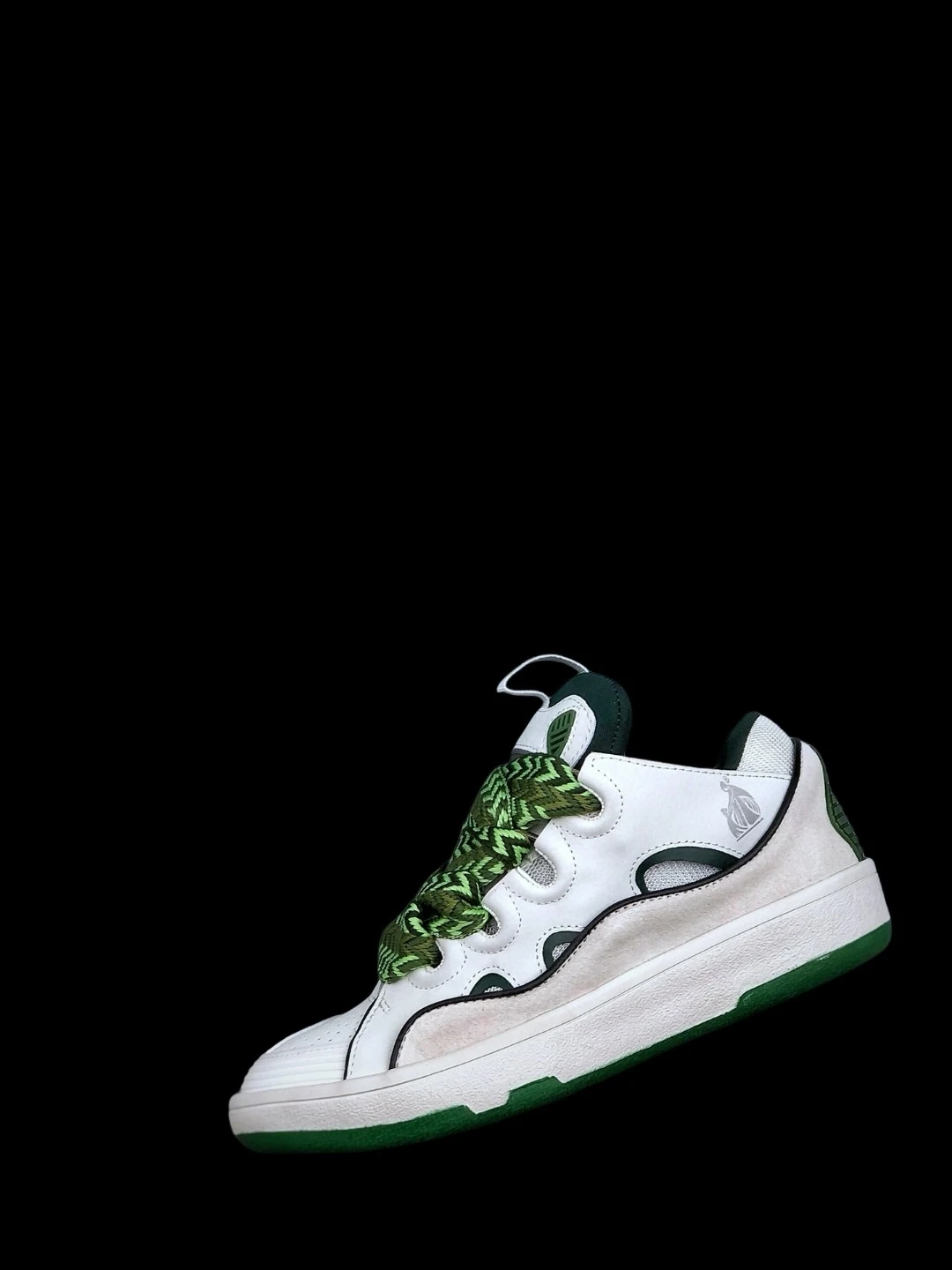Lanvin Curb White Khaki Sneakers Latest Version