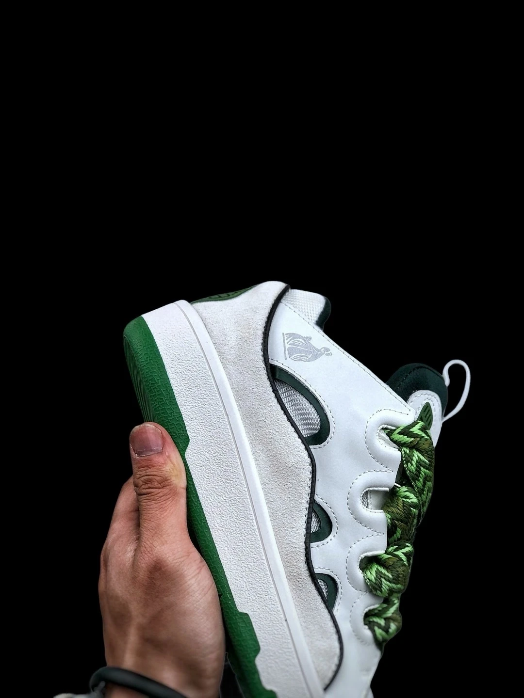Lanvin Curb White Khaki Sneakers Latest Version